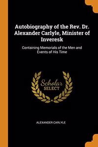 AUTOBIOGRAPHY OF THE REV. DR. ALEXANDER