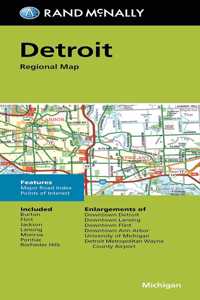 Rand McNally Folded Map: Detroit and Southeastern Michigan Regional Map