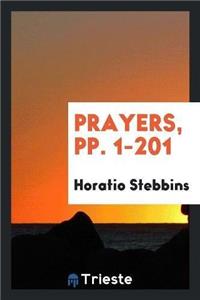 Prayers, Pp. 1-201