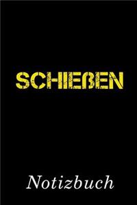 Schießen Notizbuch