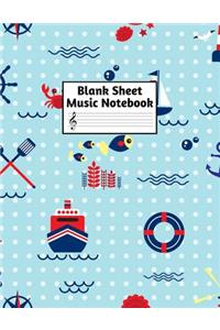 Blank Sheet Music Notebook