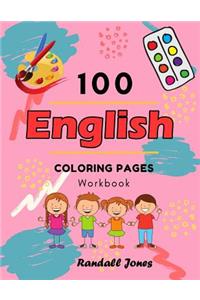 100 English Coloring Pages Workbook