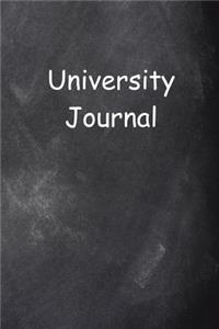University Journal Chalkboard Design Lined Journal Pages