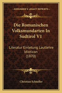 Romanischen Volksmundarten In Sudtirol V1