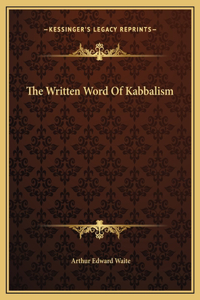 Written Word Of Kabbalism