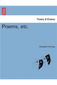 Poems, Etc.