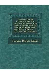 Lezioni Di Diritto Canonico Pubblico E Privato