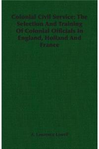 Colonial Civil Service