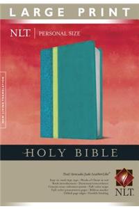 NLT Personal Size Large Print Edition, Tutone Teal/Avocada