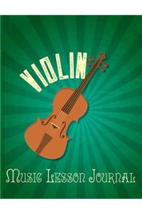 Violin Music Lesson Journal
