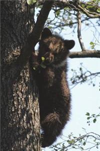 Brown Bear Climbing a Tree in Finland Journal: 150 Page Lined Notebook/Diary