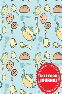 Diet Food Journal: Diet Journal 7.5x9.25 - Undated Daily Food and Exercise Calories Tracker - With 120 Pages (60 Days Challenge) Vol.3: D