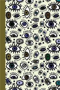 Journal: Eyes (Color) 6x9 - Lined Journal - Writing Journal with Blank Lined Pages