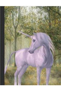 Unicorn Magical Forest Composition Notebook, Narrow Ruled