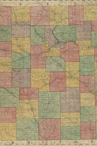 Kansas Vintage Map Field Journal Notebook, 50 pages/25 sheets, 4x6