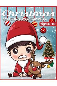 Christmas Coloring Book for Kids Ages 6-10