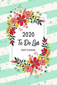 2020 Daily To Do List Planner