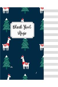 Blank Sheet Music Composition Manuscript Staff Paper Art Music Christmas Notebook Birthday Gift