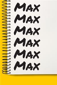 Name Max A beautiful personalized