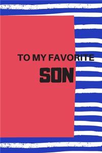 to my favorite son