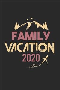 Family Vacation Notebook