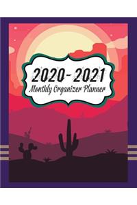 2020-2021 Monthly Organizer Planner