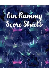 Gin Rummy Score Sheets