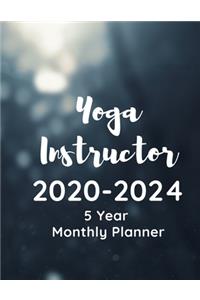 Yoga Instructor 2020-2024 5 Year Monthly Planner