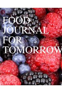 Food Journal for tomorrow