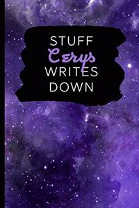 Stuff Cerys Writes Down