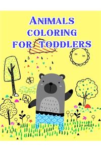 Animals coloring for toddlers