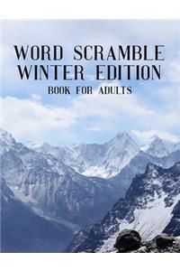 Word Scramble Winter Edition Book For Adults