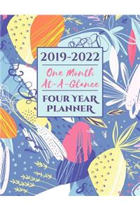 2019-2022 Four Year Planner One Month At-A-Glance