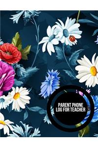 Parent Phone Log For Teachers