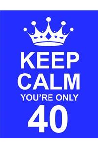 Keep Calm You're Only 40