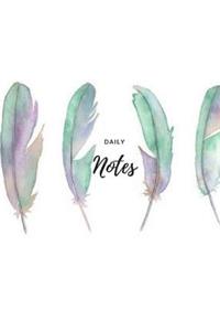 Daily Notes - Pastel Feathers