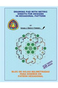 Drawing Pad with Metric Sheets for Designs in Hexagonal Pattern