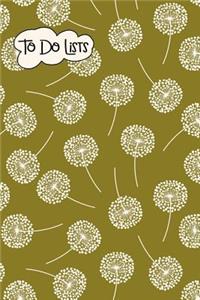 To-Do List Notebook Dandelions Pattern 9