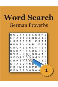 Word Search - German Proverbs - Large Print