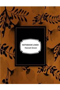 Notebook lined