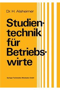 Studientechnik für Betriebswirte