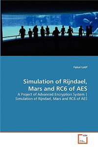 Simulation of Rijndael, Mars and RC6 of AES