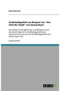 Großstadtgedicht am Beispiel von 