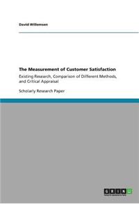 Measurement of Customer Satisfaction