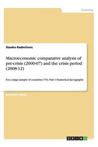 Macroeconomic comparative analysis of pre-crisis (2000-07) and the crisis period (2008-12)