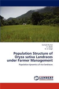 Population Structure of Oryza sativa Landraces under Farmer Management