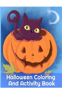 Halloween Coloring And Activity Book