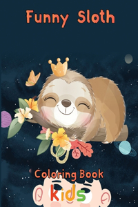 funny Sloth Coloring book kids