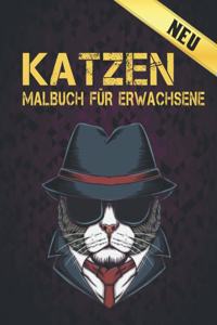 Neu Malbuch für Erwachsene Katzen