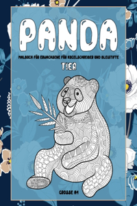 Malbuch für Erwachsene für Kugelschreiber und Bleistifte - Grosse A4 - Tier - Panda